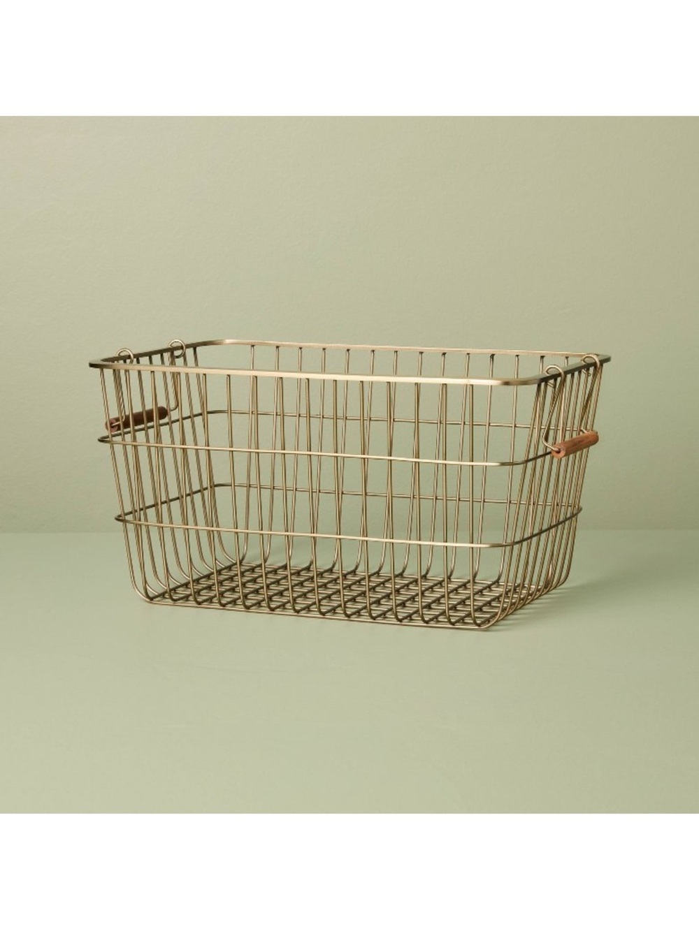 Hearth & Hand Pantry Brass Wire Storage Basket